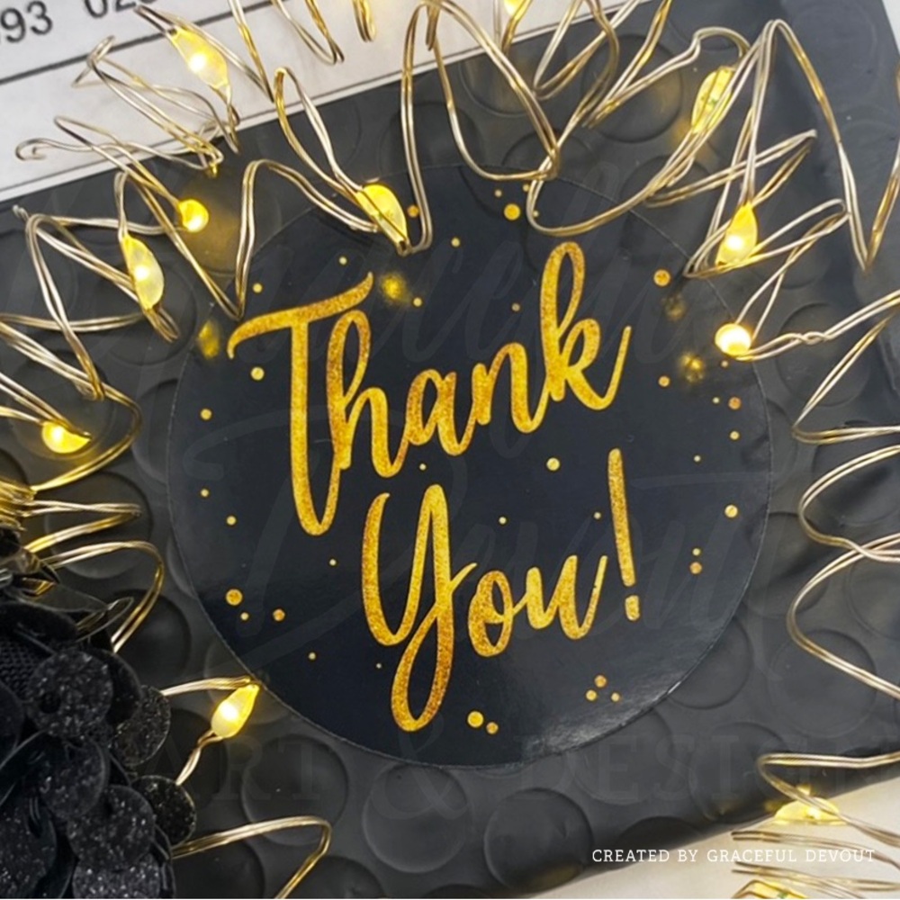 Thank You!- 2" (inches) (48ct.) Stickers - Picture 3 of 4